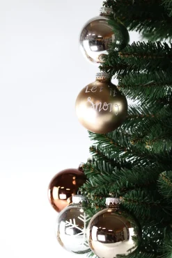 2 Kasser Julekugler i Glas (Ø7cm) (Ø5cm)