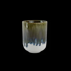 6 stk. Asta Krus i Blå m. Løbeglasur