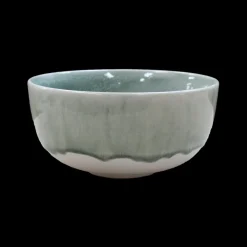 6 stk. Asta Skåle i Grøn m. Løbeglasur