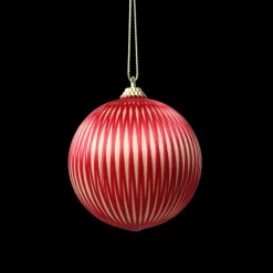 6 stk. Julekugle GABRIEL i Rød (Ø8cm)