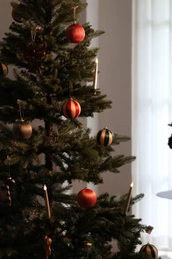 6 stk. Julekugler ERLY i Grøn (Ø8cm)