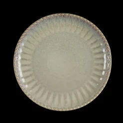 6 stk. Keramik Middagstallerkener FALLON i Reaktiv Beige (Ø27cm)