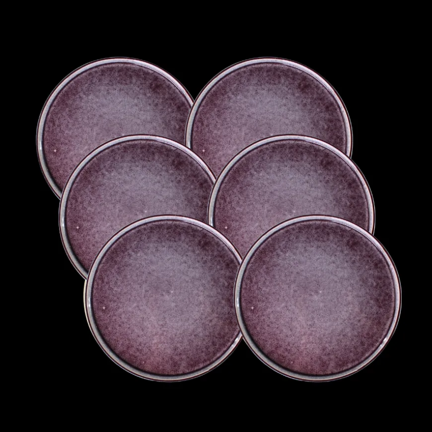 6 stk. Middagstallerken Bonnie Lilla (26,5cm)