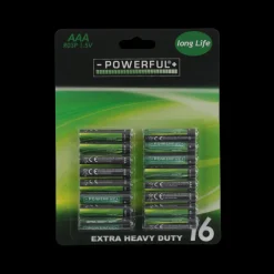 AAA Batteri 16 stk