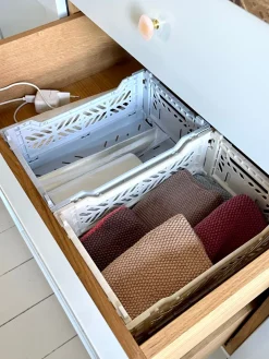 Aykasa foldekasse, coconut milk- Mini L: 27 x W: 17 x H: 11 cm