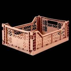 Aykasa foldekasse, warm taupe - Midi L: 40 x W: 30 x H: 14 cm