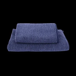 Badehåndklæde m Stribe CAMRON (70x140cm) Blå