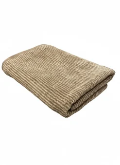 Badehåndklæde m Stribe CAMRON (70x140cm) Brun/Beige