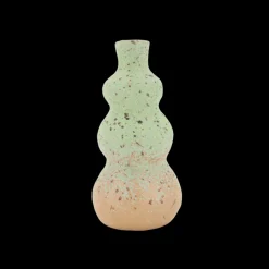 BARLY Vase (Ø 11,5 x 24cm) Grøn/Brun