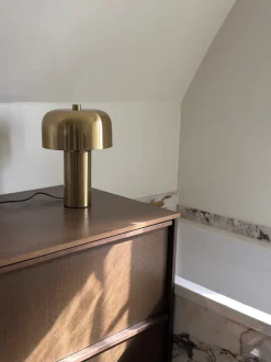 Bordlampe Macy Messinglook