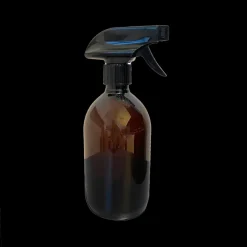 Brun plastdispenser m. forstøver, 500ml