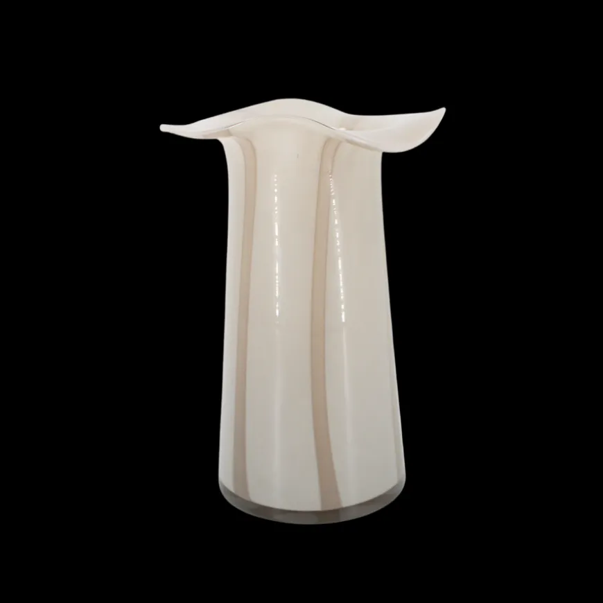 BYRON Vase (Ø17,4x24,4 cm) Lysegrå m Stribe