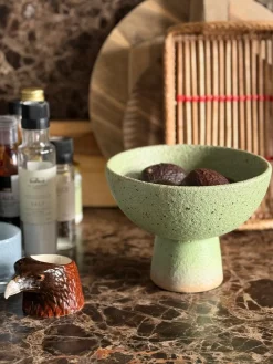 CÆSER Skål (Ø 21 x 16,5cm) Grøn/Brun