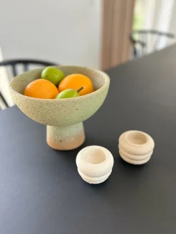 CÆSER Skål (Ø 21 x 16,5cm) Grøn/Brun