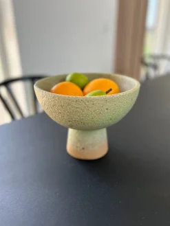 CÆSER Skål (Ø 21 x 16,5cm) Grøn/Brun