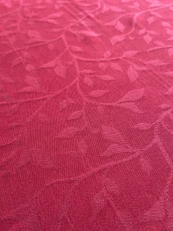 Dug i Jacquard METTE (140x320cm) Kirsebær Rød