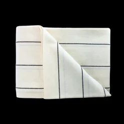 Dug m Natur og Sort Stribe FREYA (140x220cm)