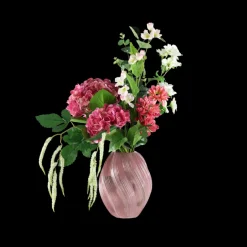 Evighedsbuket Lyserød Hortensia m. Flerfarvede Blomster