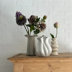 FABIEN Vase bubble (9,8x9,8x20cm) Natural sand