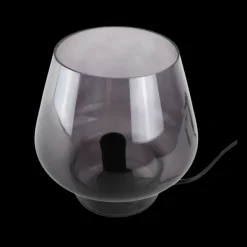 Glas Bordlampe 16,5x 14cm. Smoked