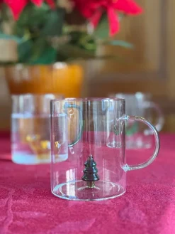 Glas med Julekrans Figur (450ml)