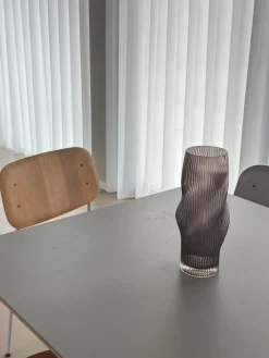 Glas Vase ANJO (H 30cm) Grå