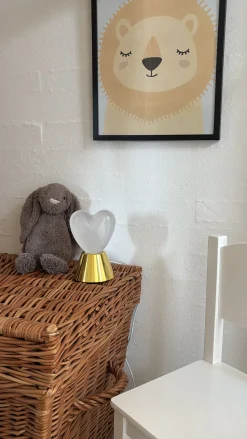 Hjerte Lampe Guld