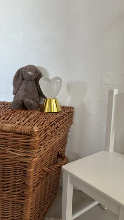 Hjerte Lampe Guld
