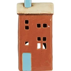 Ib Laursen - Keramik Hus til Fyrfadslys Brighton (7,5 x 13,2 x 11,3 cm)