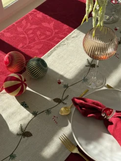 Julebordløber m Broderi (30x180cm)