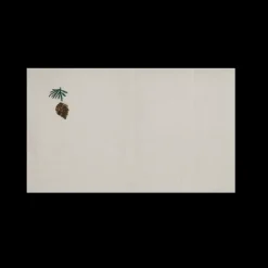 Juledækkeserviet m Grankogle Broderi (30x45cm)