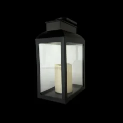 Lanterne med LED Lys (20x12,5x30cm)