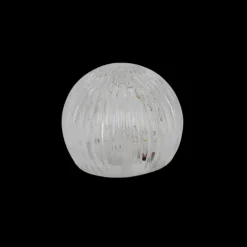 Lille Glas Kugle m. LED (10x7,5cm)