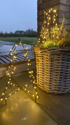 Metal Juletræ 50 LED (25cm)