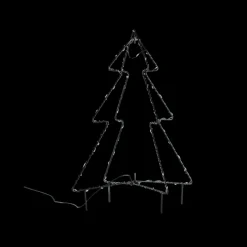 Metal Juletræ m. 70 LED (35cm)