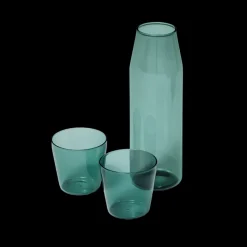 MILK Karaffel + 2 stk Glas Aqua