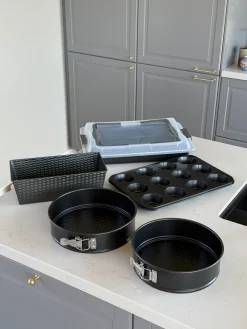 Muffinform til 12 muffins (38,5x27x3cm) Mørkegrå