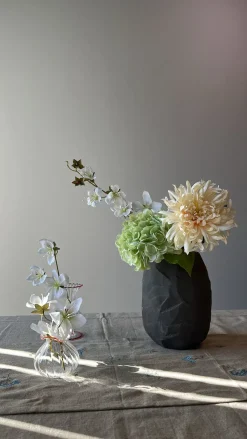 Muubs - Vase Kuri Stone Keramik (16x21cm)