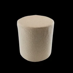 Puf. (Ø36xH:39cm). Cream