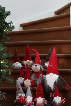 Rensdyr BAZE Rød og Grå (18x15x45cm)