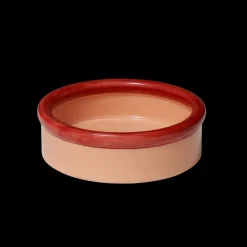ROD Skål (7 x 23,3cm) Koral og Rød