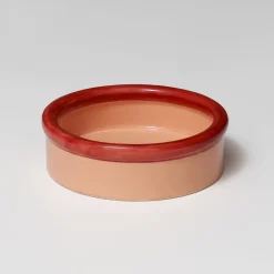 ROD Skål (7 x 23,3cm) Koral og Rød