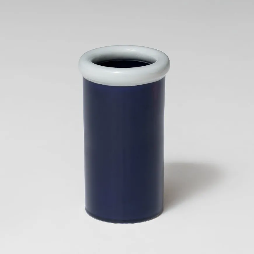 ROD Vase (7 x 23,3cm) Lys Blå og Mørkeblå