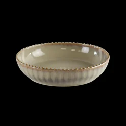 Serverringsskål FALLON (Ø25x6 cm) Reaktiv Beige