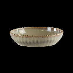 Serverringsskål FALLON (Ø25x6 cm) Reaktiv Beige