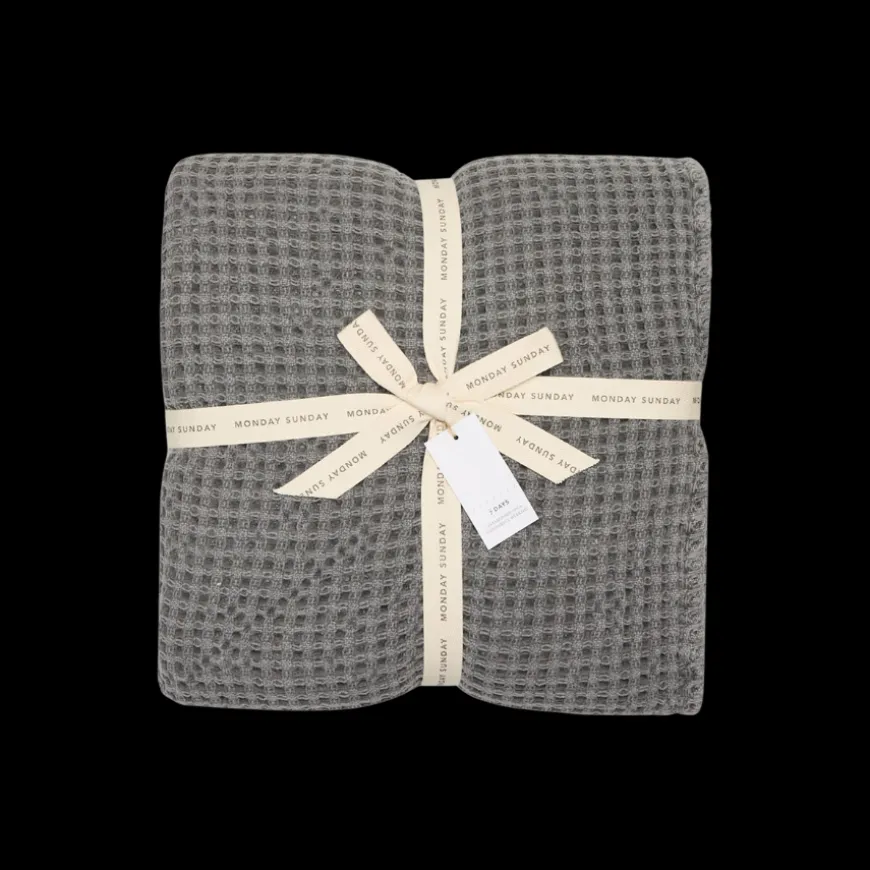 Sofie plaid 100%bomuld 140x200cm, grå