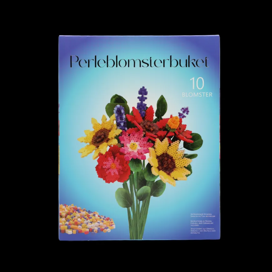 Solsikke Perleblomst Buket m. 16 Blomster