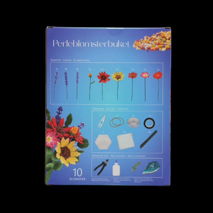 Solsikke Perleblomst Buket m. 16 Blomster