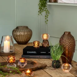 Speedtsberg Vase m. Bobler Ø16x30cm. Mørkebrun