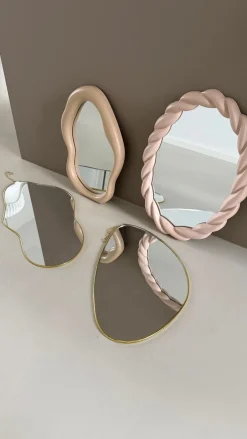 Spejl METTA (21x29,6x3,4cm) Beige